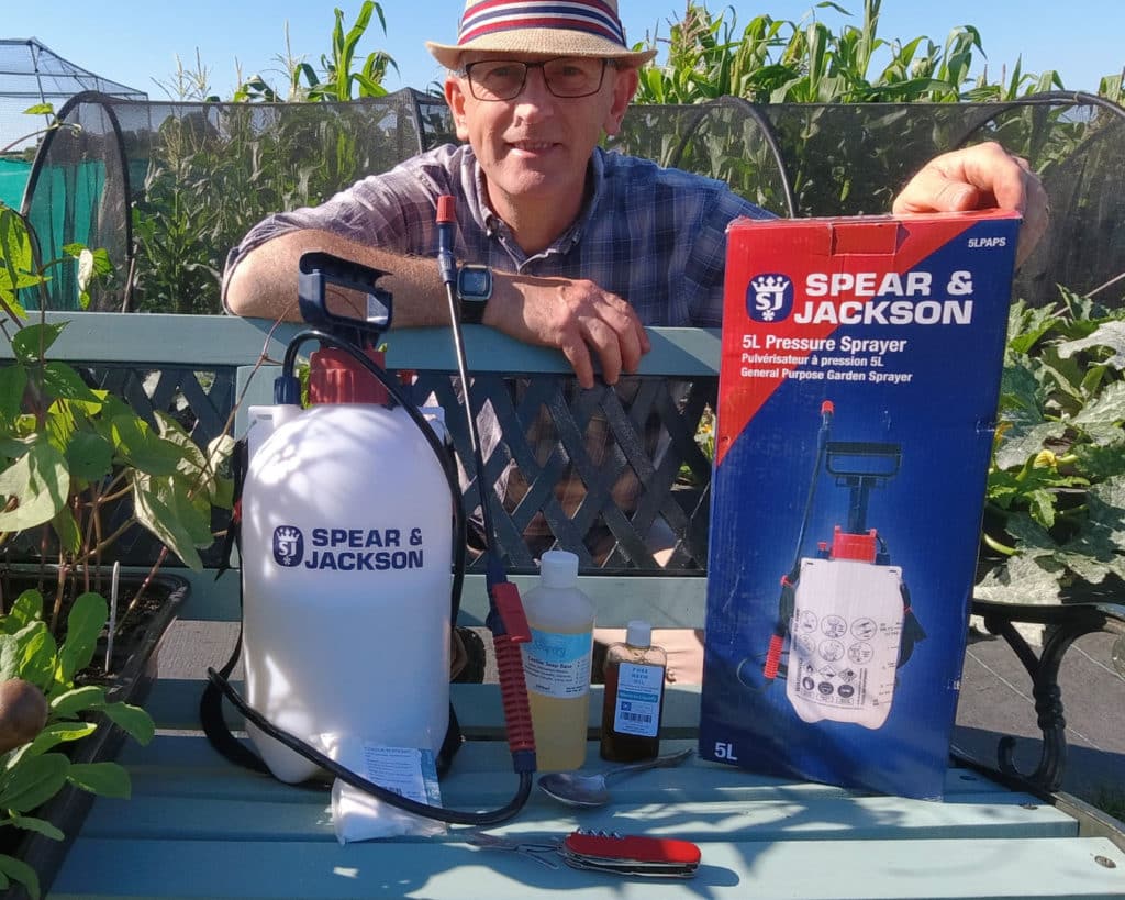 Man with sprayer