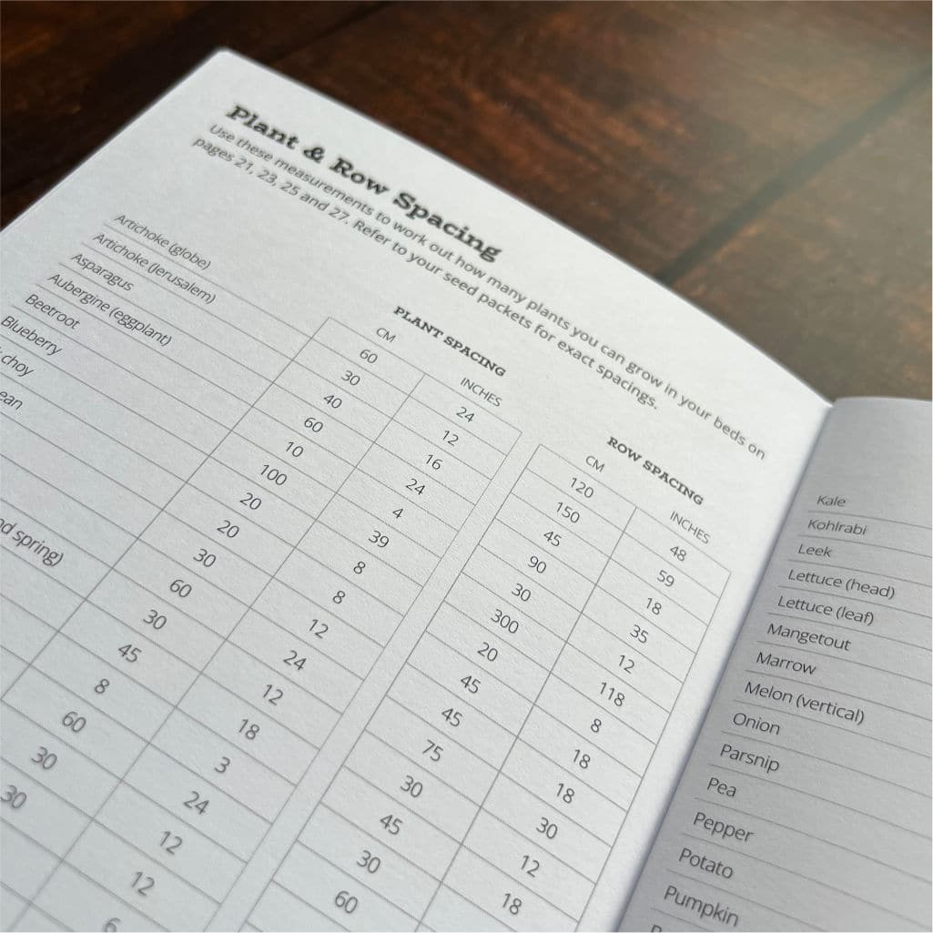 Open Record Book Back Cover with vegetables background