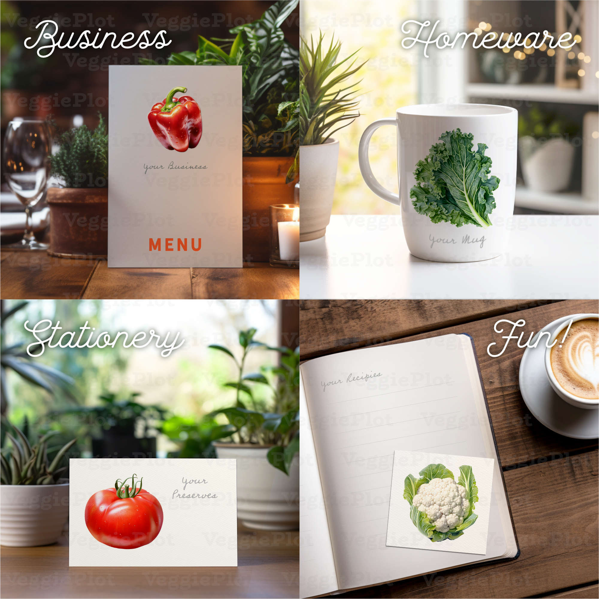 VeggiePlot Vegetables Clipart - Pack 1